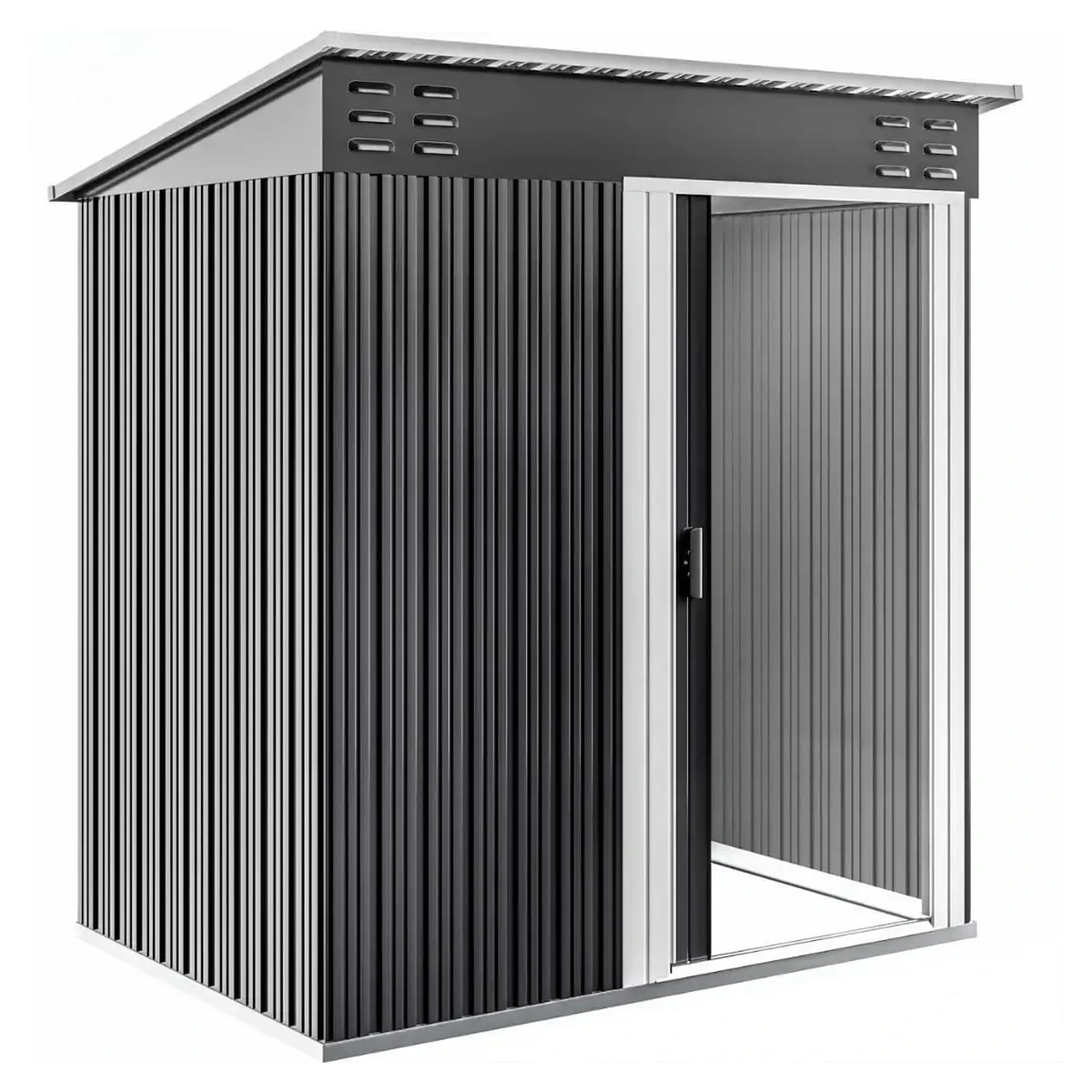 Сарай садовый для инструмента King Garden металлический 164х100х184 см Gray (152167188)