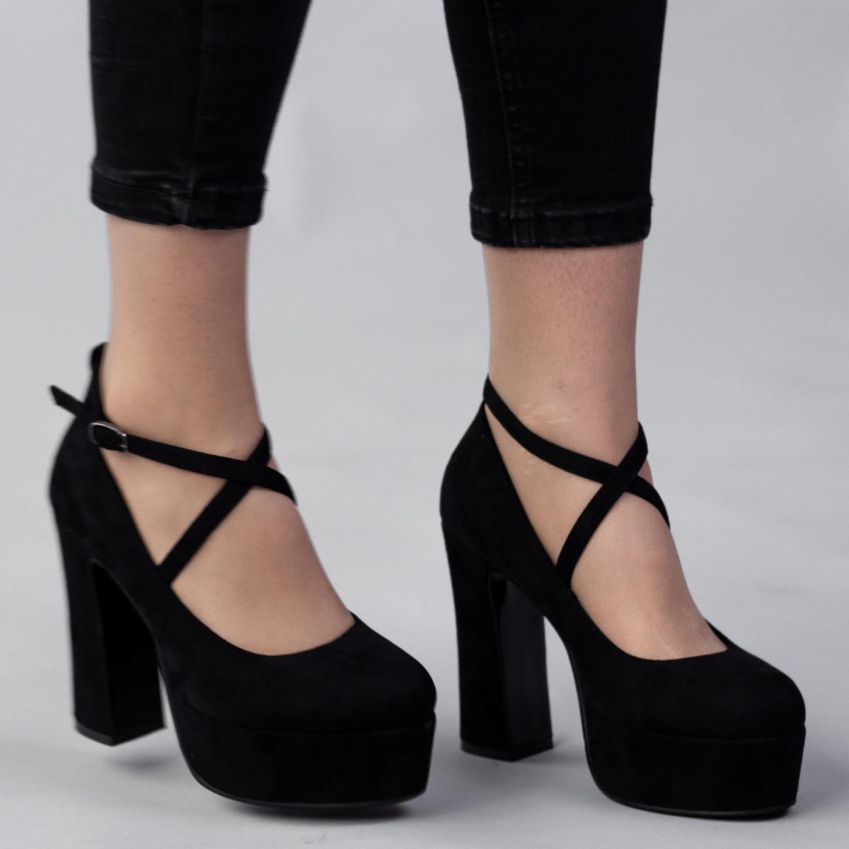 Туфли женские Fashion р. 37 23,5 см Черный (2489)