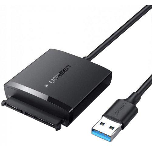 Переходник UGREEN CM257 SATA USB для HDD/SSD с адаптером питания (60561)