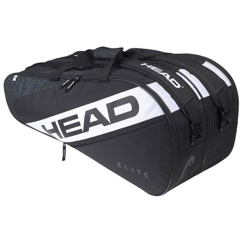 Спортивна сумка для тенісу Head Elite 9R Black/White (724794218488)