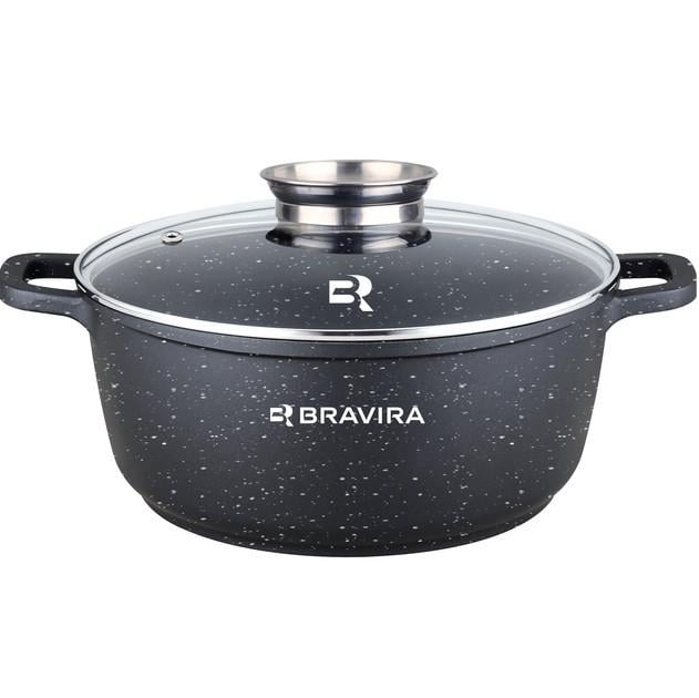 Кастрюля BRAVIRA BlackForge круглая 3,3 л (BR8002-22)