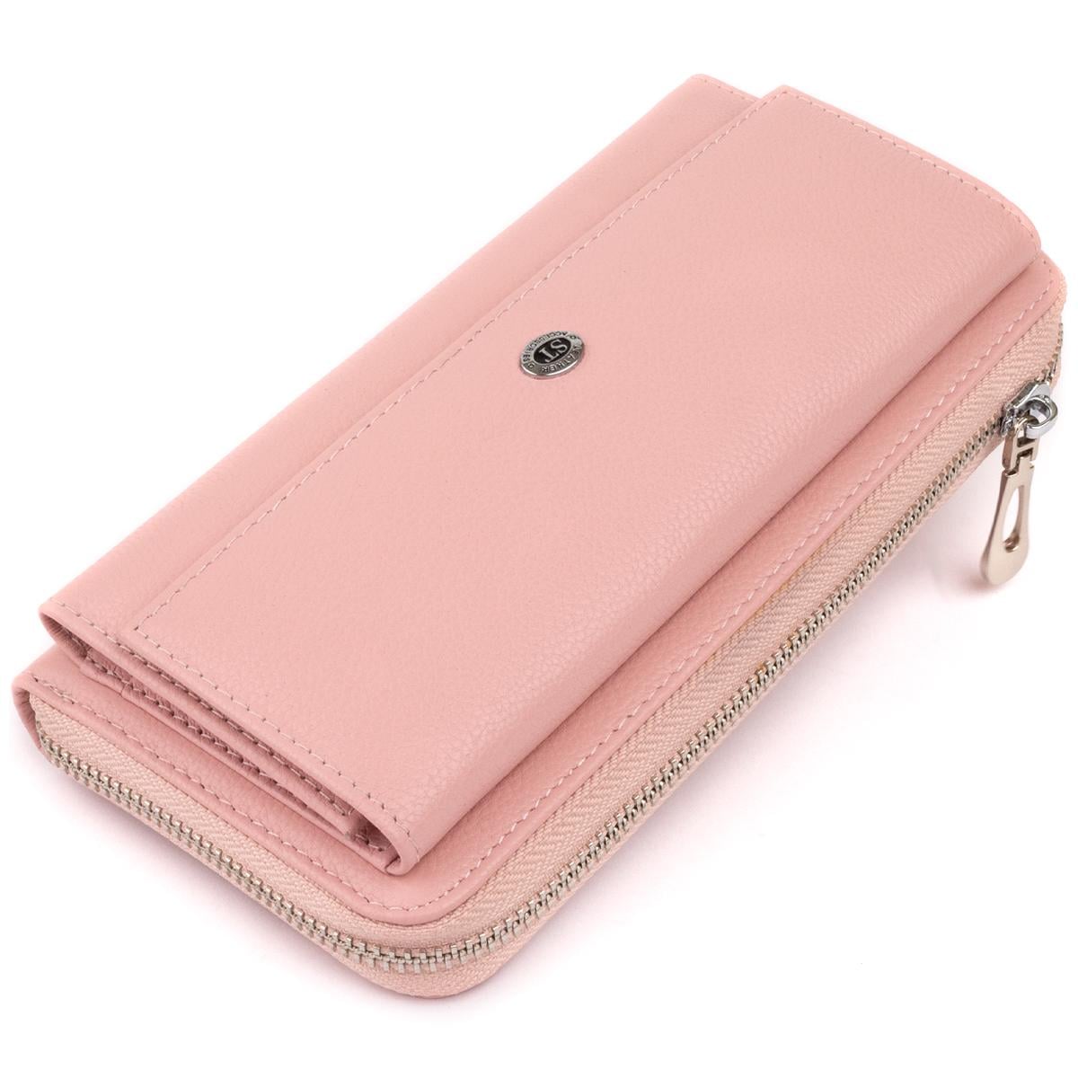 Кошелек женский ST Leather 19297 кожа Розовый (47235)