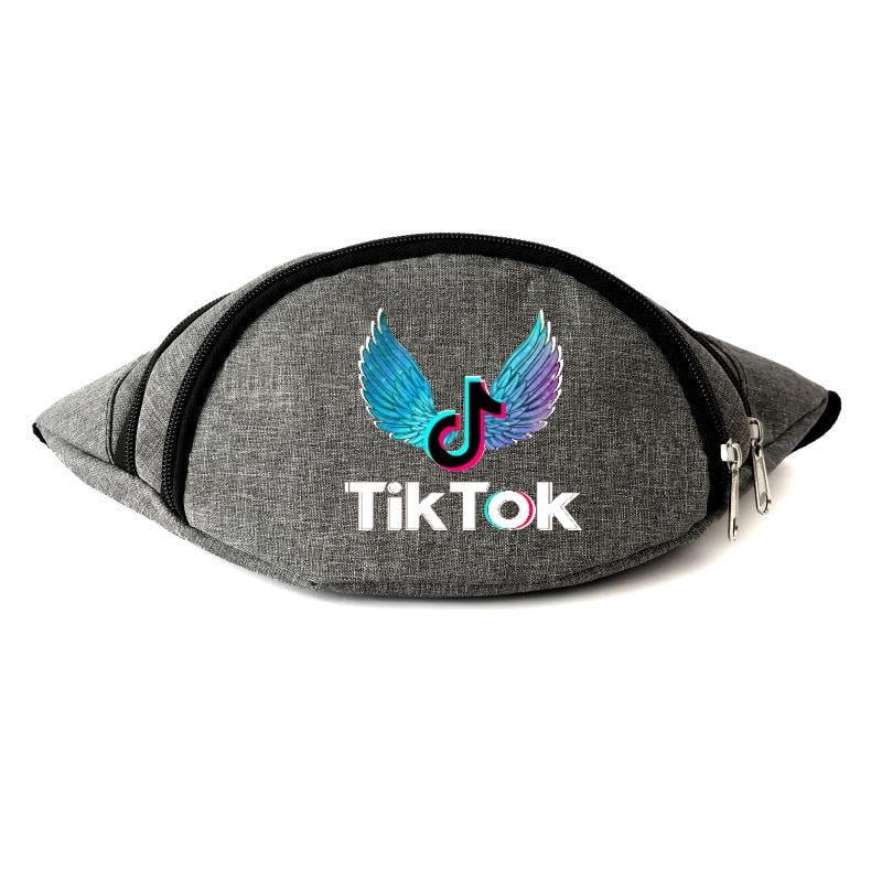 Поясная сумка-бананка Cappuchino toys Tik Tok лого 03 Серый (1444936337) Поясная сумка-бананка Cappuchino toys Tik Tok лого 03 Серый (1444936337)