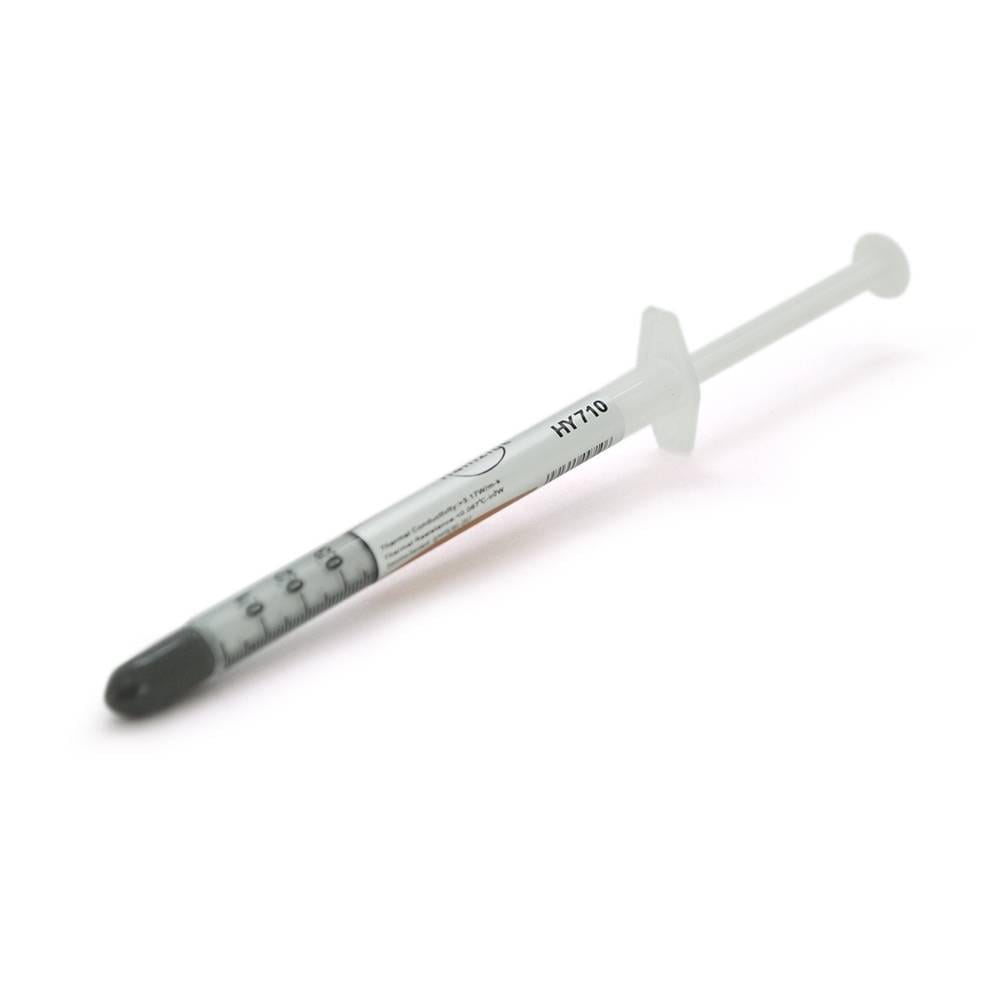 Паста термопровідна HY-710 Q50 шприц > 3 17W/m-K <0,067 ° C-in2/W -30 ° ≈240 ° OEM 0,5 гGrey (27934)