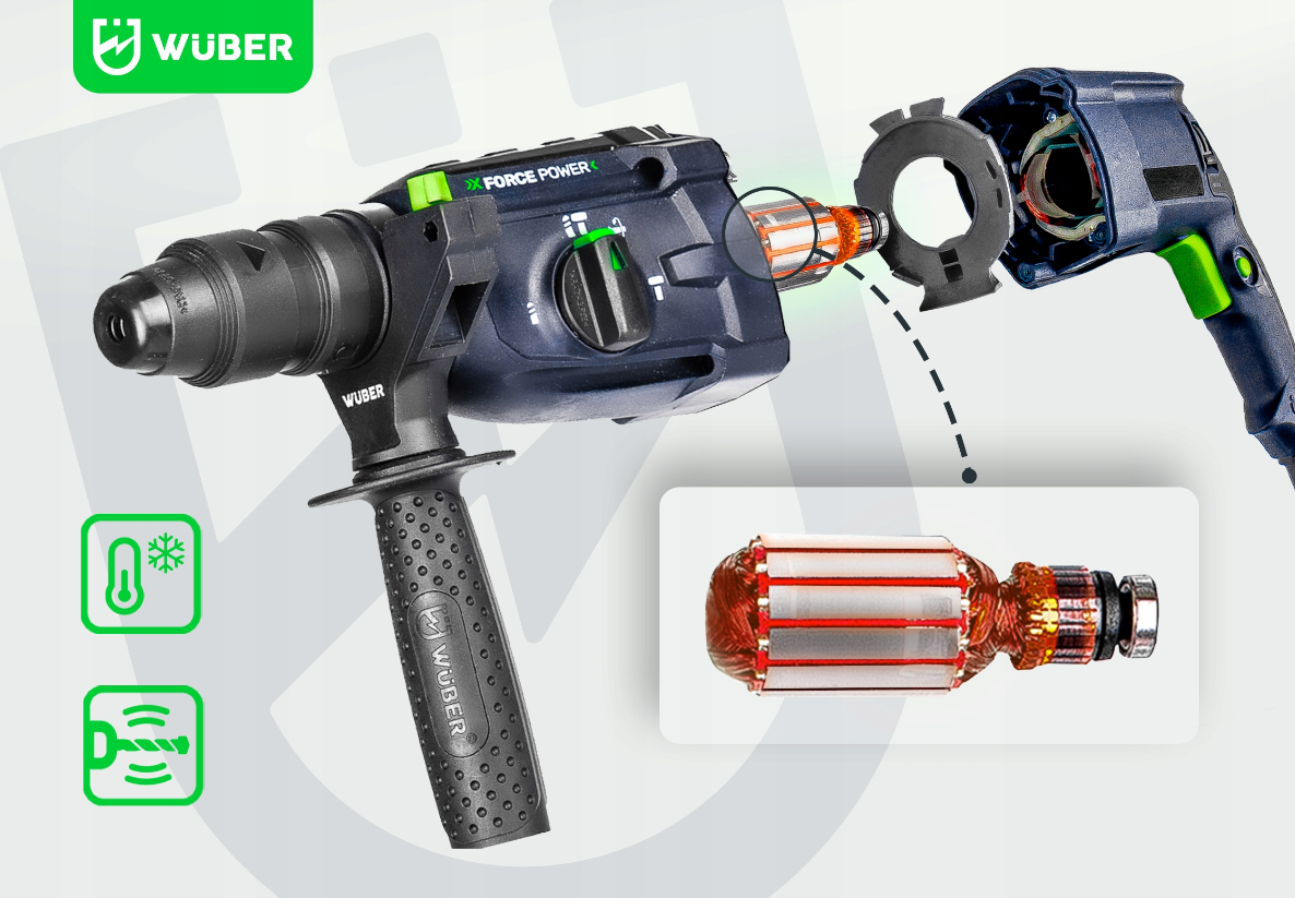 Дриль ударний Wuber 2500 Вт - фото 6 Дриль ударний Wuber 2500 Вт - фото 6