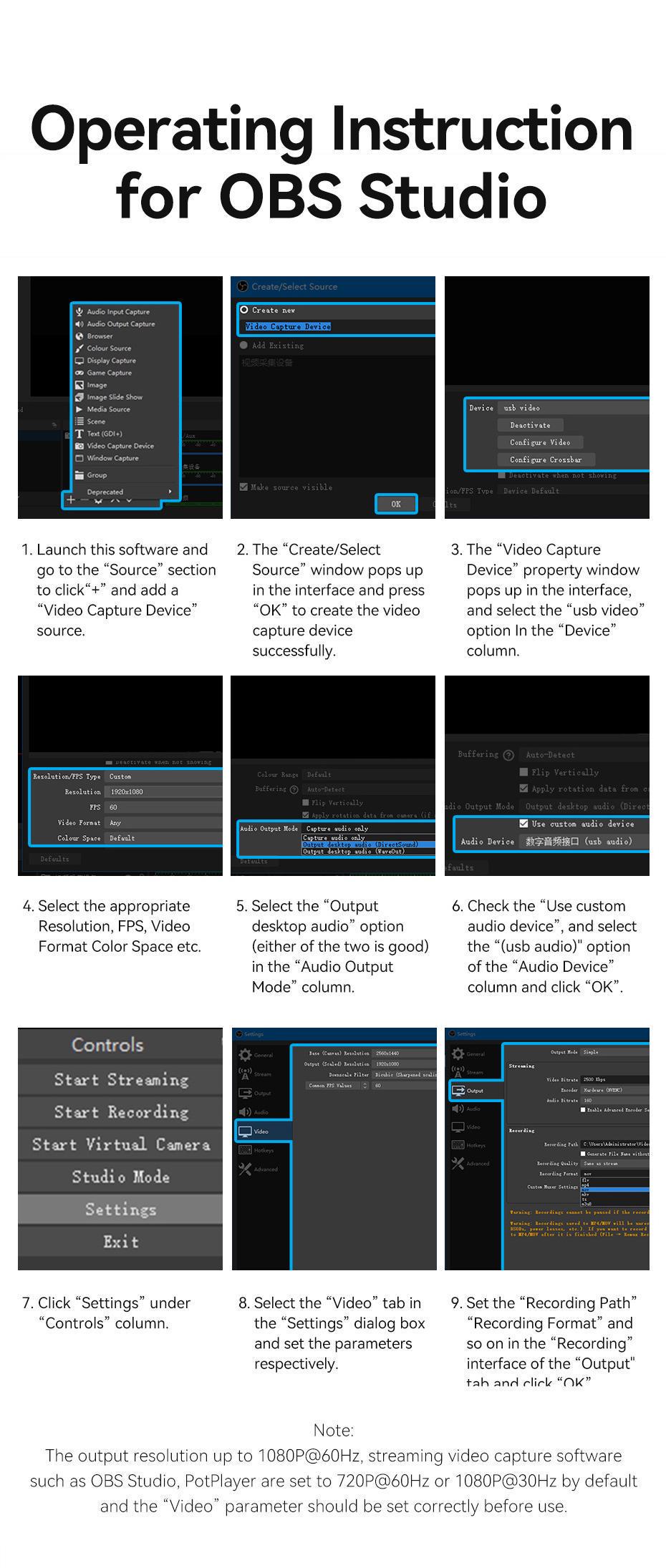 Карта видеозахвата Vention Type-C/USB-HDMI 1080p 60Гц режимы Черный (ACWHA) - фото 15 Карта видеозахвата Vention Type-C/USB-HDMI 1080p 60Гц режимы Черный (ACWHA) - фото 15