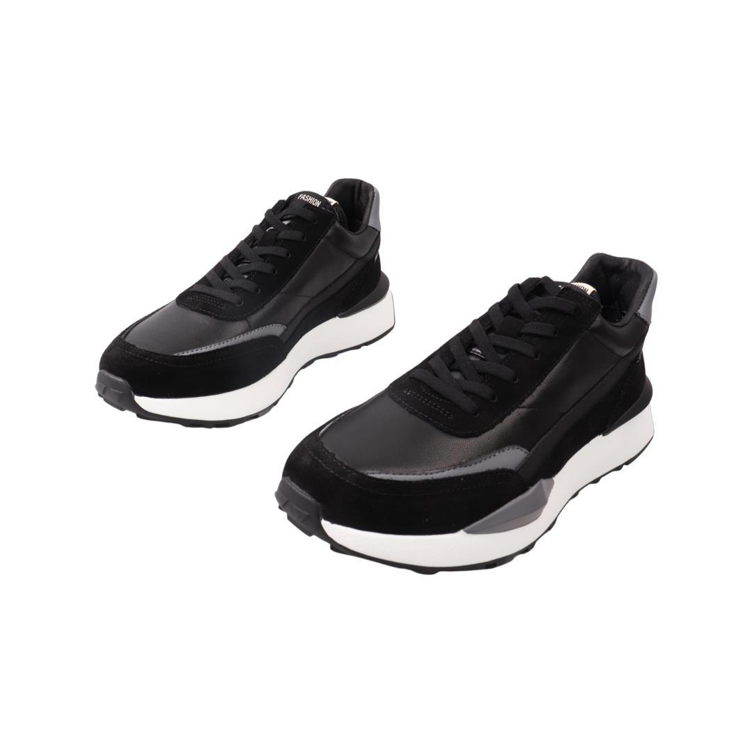 Кроссовки мужские Li Fexpert из кожи р. 40 Черный (761-21DK) - фото 5