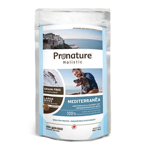 Корм сухой для собак Pronature Holistic Mediterranea Large Bites беззерновой 340 г (24390163)
