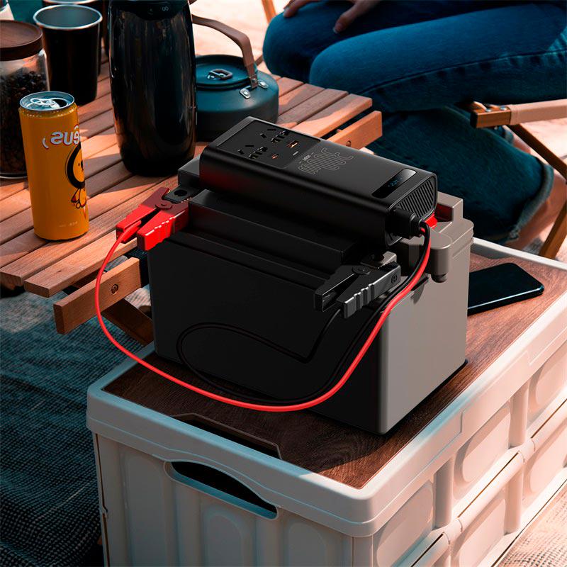 Автомобильный преобразователь напряжения Baseus GBT Power Inverter 300W/40A 220V CN/EU (CGNB010101) - фото 8