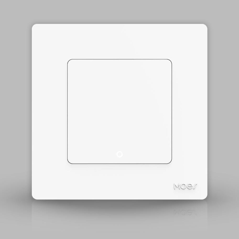 Вимикач Tuya smart Zigbee MOES Star Ring 1 клавіша Білий Вимикач Tuya smart Zigbee MOES Star Ring 1 клавіша Білий