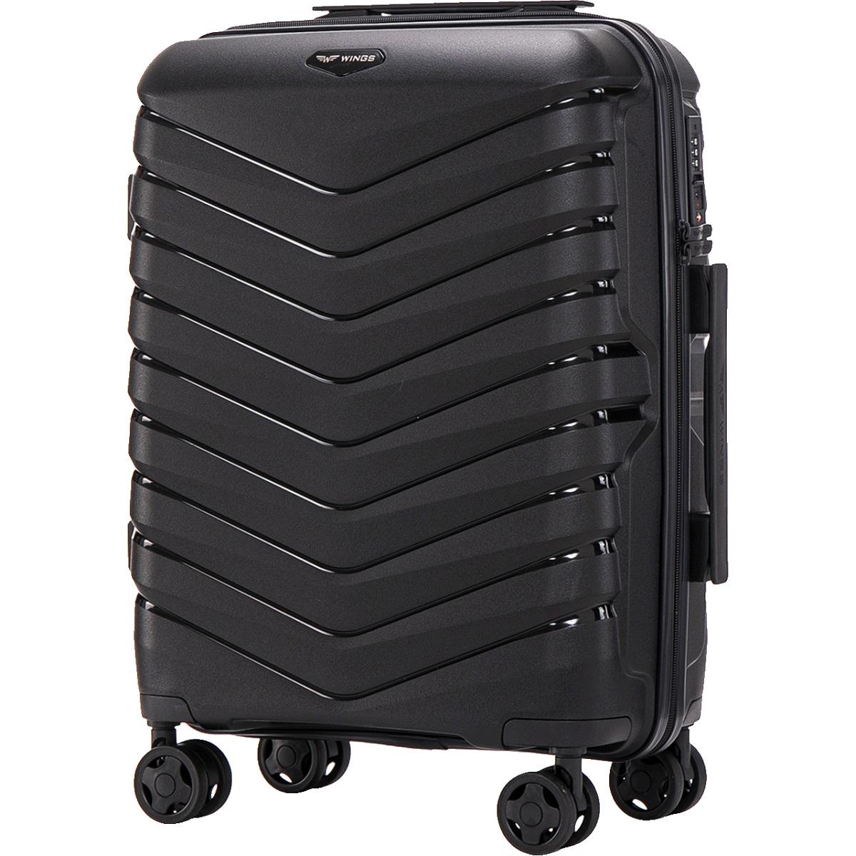 Чемодан полипропиленовый Wings PHX01 малый Черный (Wp00544) - фото 1 Чемодан полипропиленовый Wings PHX01 малый Черный (Wp00544) - фото 1