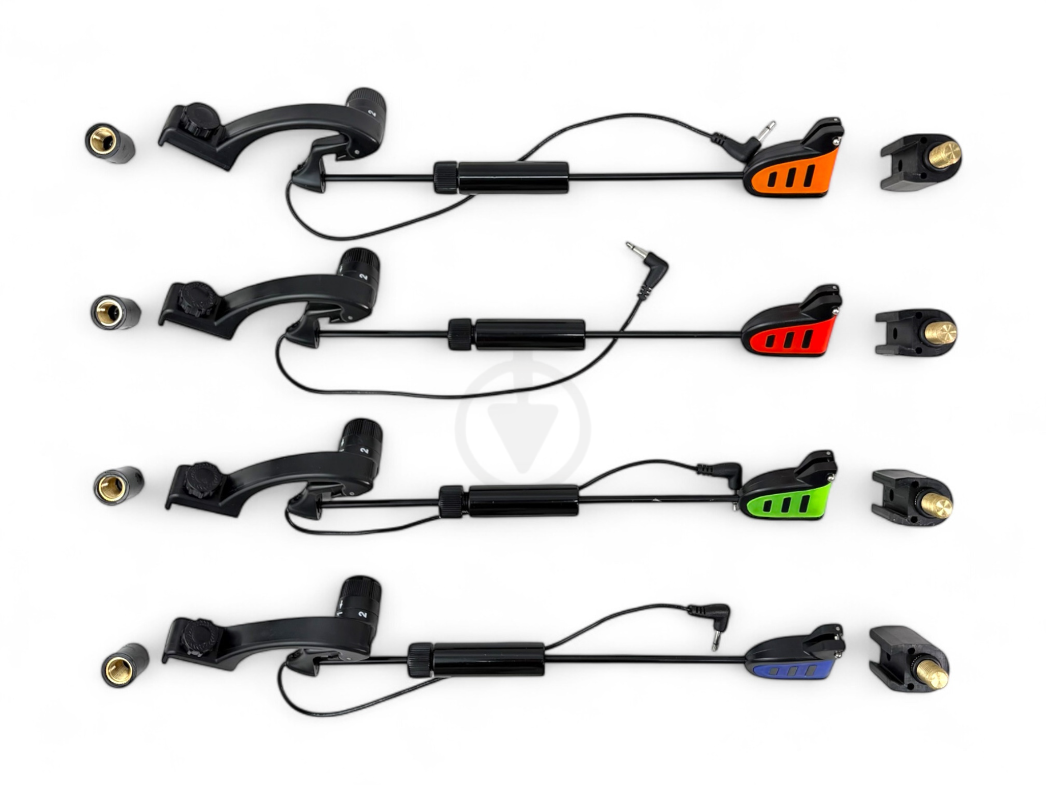 Карповые свингеры сигнализаторы Hirisi 4 шт. в кейсе с быстросъемниками (B2030) - фото 3