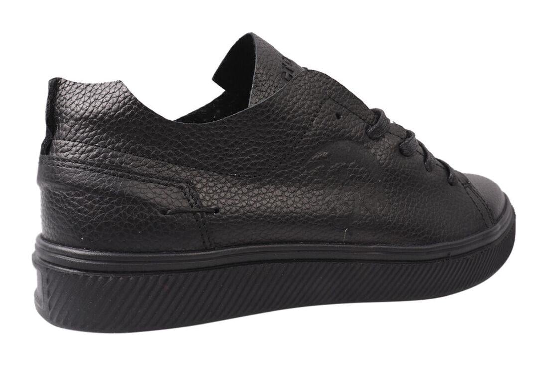 Кеди чоловічі Cros Sav зі шкіри на низькому ходу на шнурівці р. 40 Чорний (30-21DTC) - фото 4 Кеди чоловічі Cros Sav зі шкіри на низькому ходу на шнурівці р. 40 Чорний (30-21DTC) - фото 4