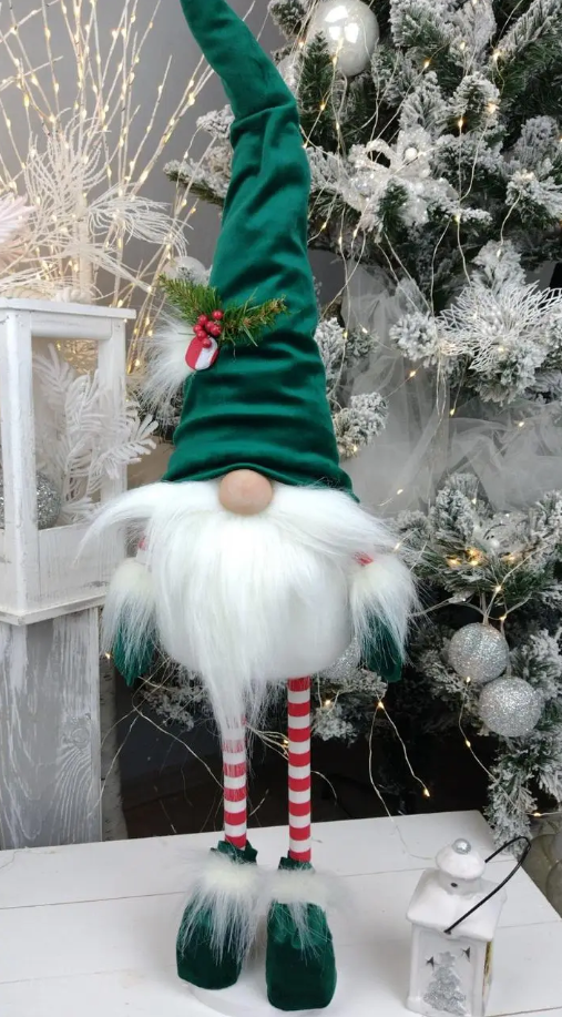 Новогодний Скандинавский Гном 75 см Зеленый (22392925)