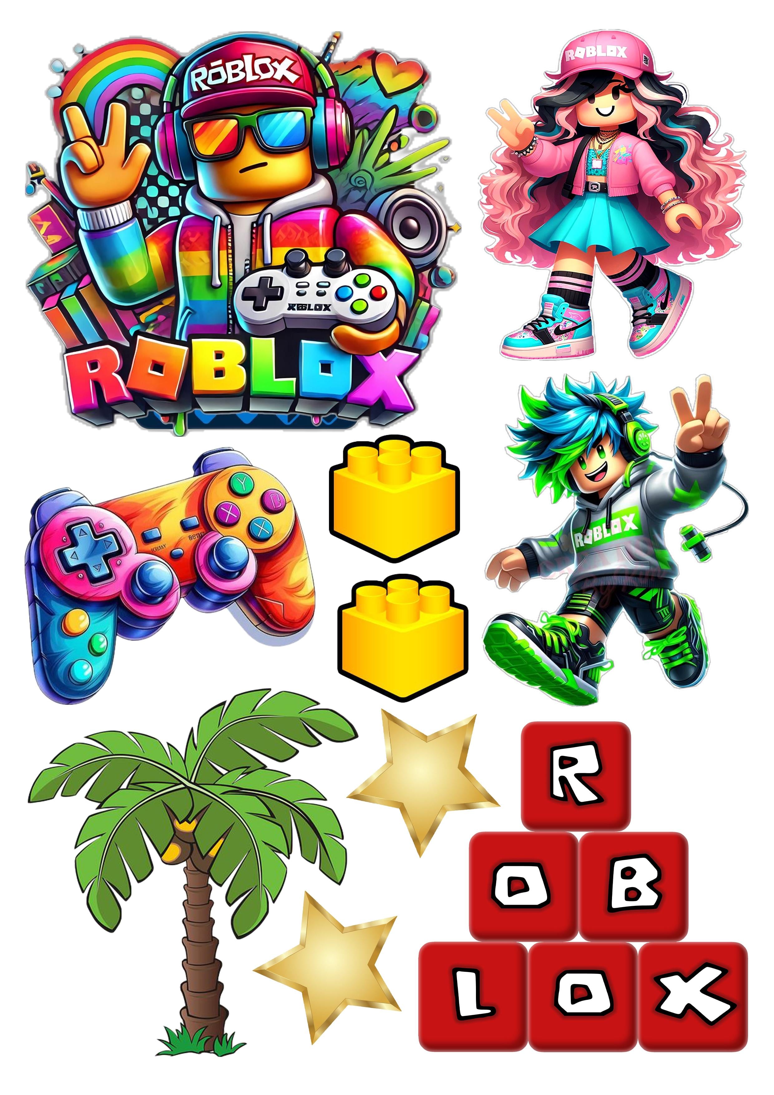 Папір вафельний для торта Roblox їстівний декор А4 (1002264203)