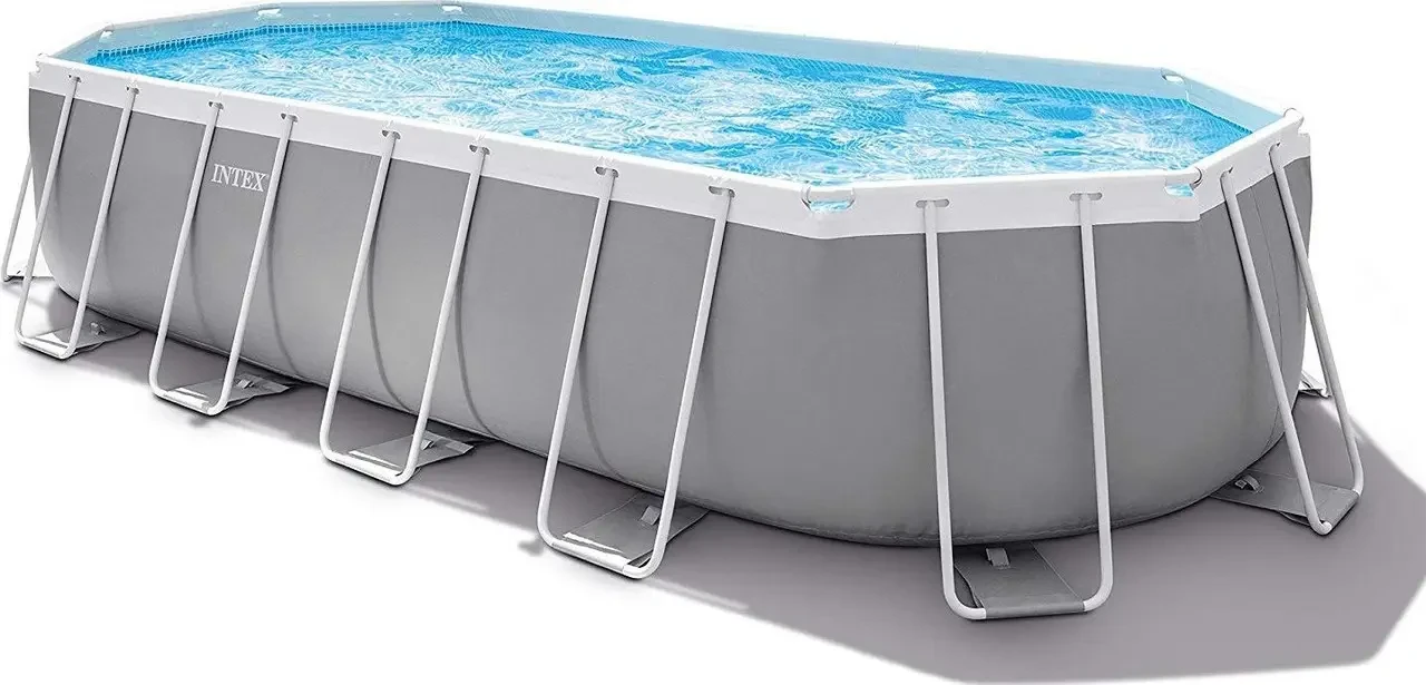 ᐉ Басейн каркасний сімейній Intex 26798 ПВХ з драбиною і насосом ...