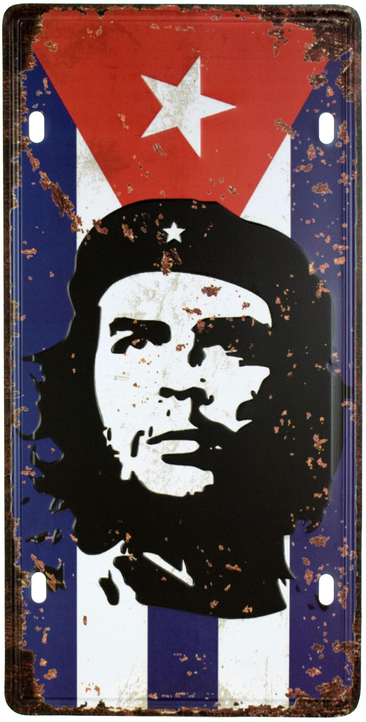 Табличка металлическая Че Гевара/Che Guevara Flag 15x30 см