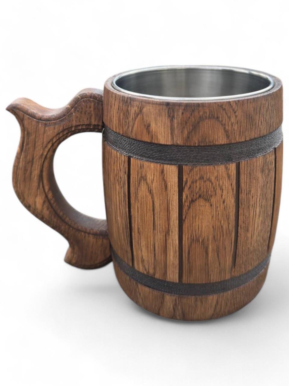 Кружка пивна дубова ручної роботи (1983485984) - фото 6 Кружка пивна дубова ручної роботи (1983485984) - фото 6