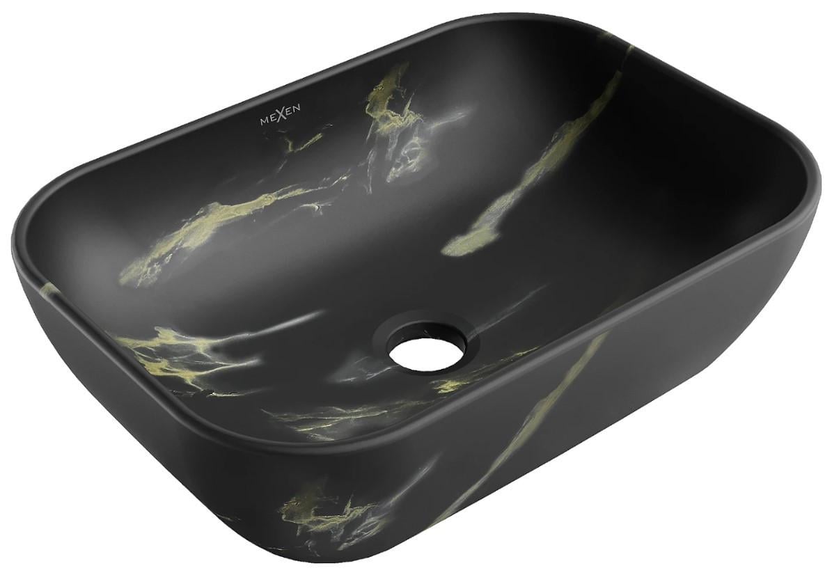 Умывальник накладной Mexen RITA Black Marble Matt (2810373369)