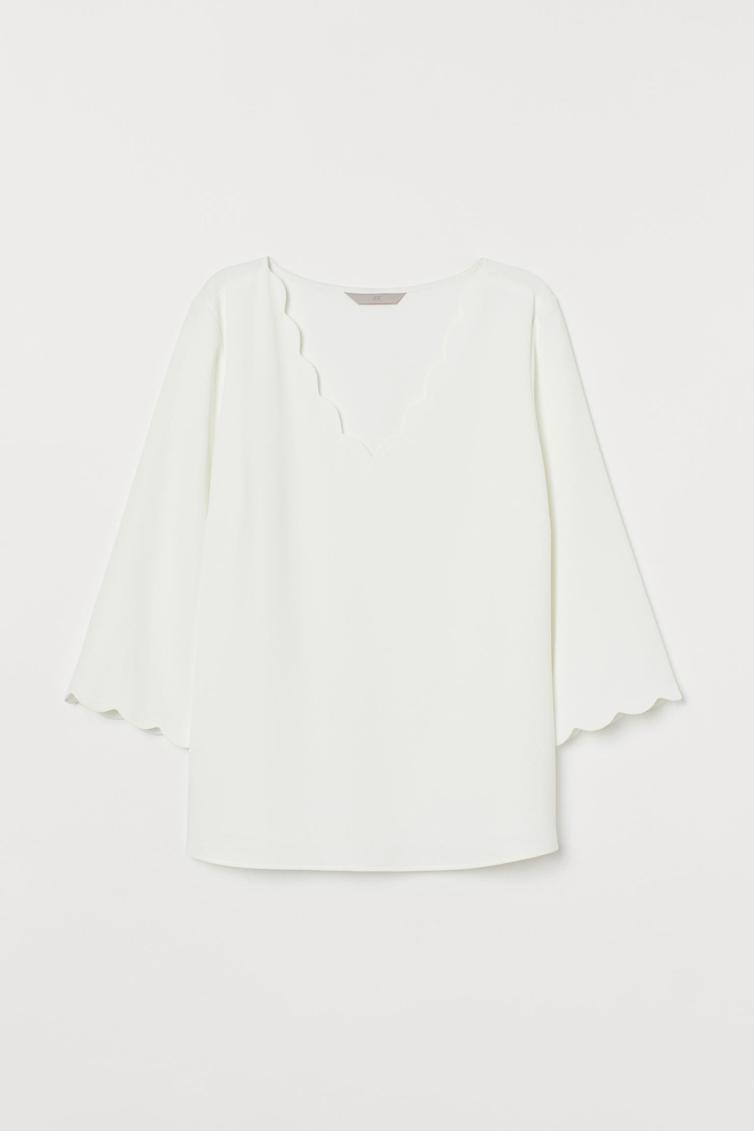 Блуза H&M р. 38 Белый (12038354171) Блуза H&M р. 38 Белый (12038354171)