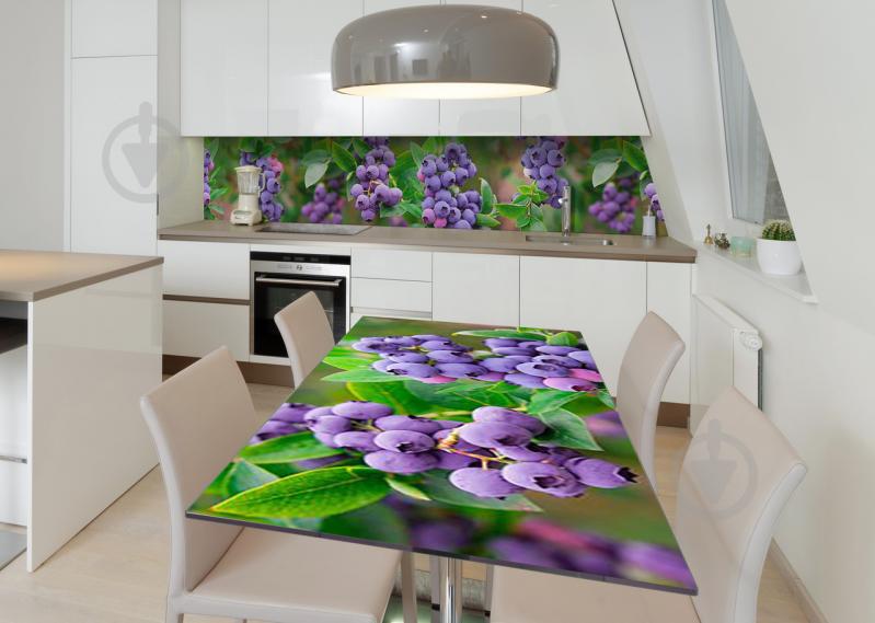 Наклейка 3Д виниловая на стол Zatarga «Черничные грозди» 600х1200 мм (Z182536st) Наклейка 3Д виниловая на стол Zatarga «Черничные грозди» 600х1200 мм (Z182536st)