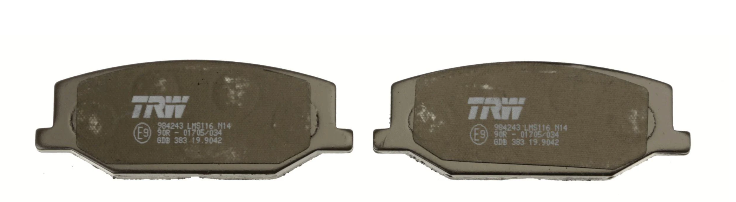 Комплект гальмівних накладок для дискових гальм TRW GDB383