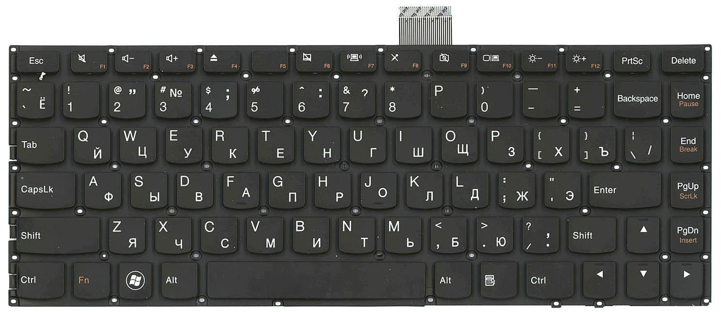 Клавиатура для ноутбука Lenovo IdeaPad U300 Black