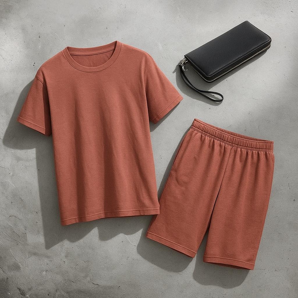 Костюм Gamer Intruder мужской летний трикотажный 2XL-3XL Терракотовый (1836637815/2/3)