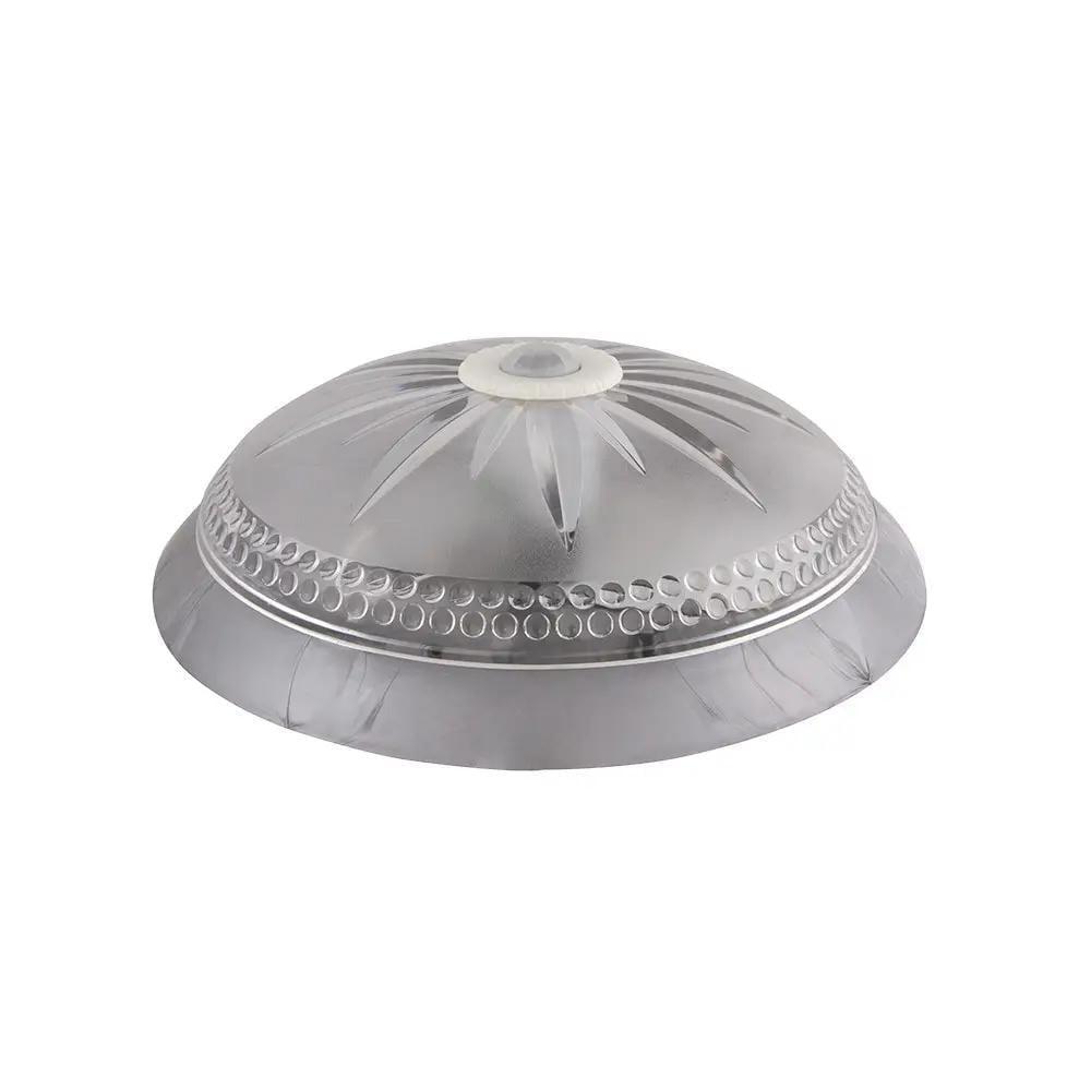 Настінно-стельовий світильник ERKA 1149 D.i.-S з датчиком руху круглий прозорий 2xЕ27 IP20 Срібний (27551555)