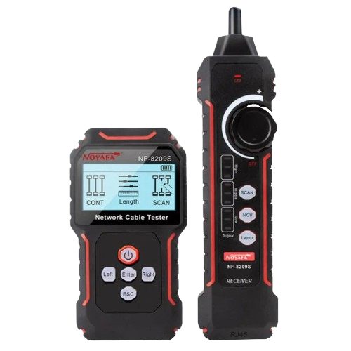 Тестер кабельный Noyafa NF-8209S проверка CAT5/CAT6 типа STP/UTP до 600 м (36522512)