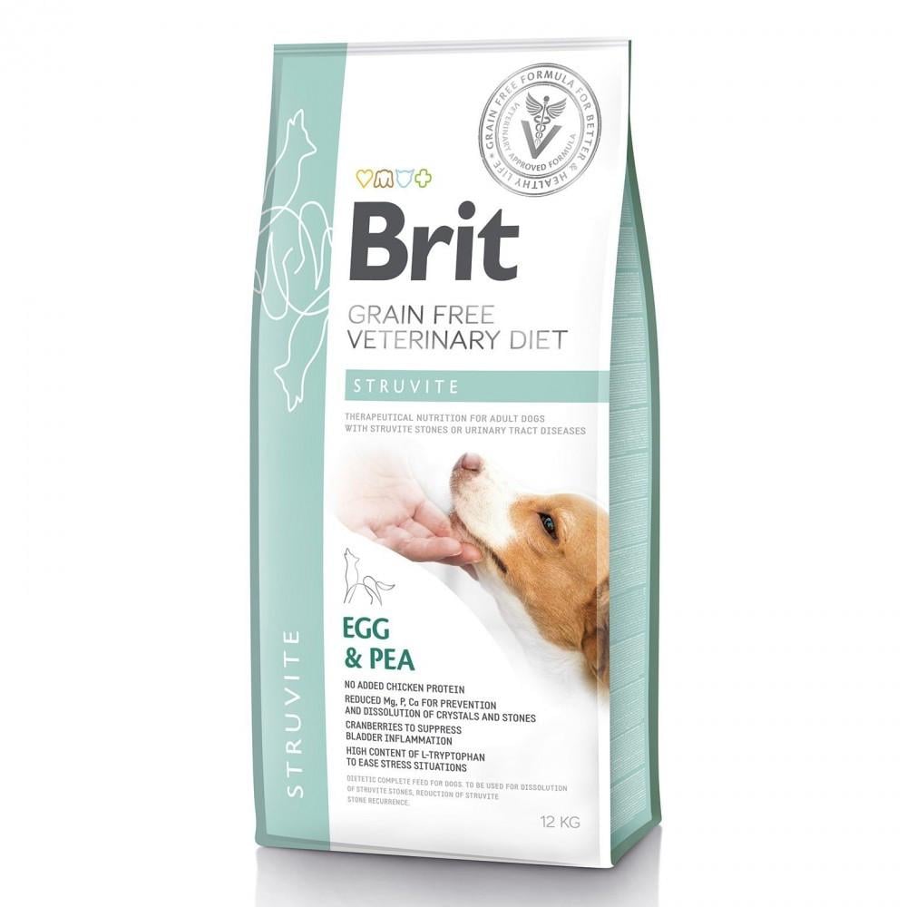Корм для собак сухой Brit Grain VetDiet Dog Struvite с мочекаменной болезнью с яйцом индейкой горохом гречкой 12 кг (8595602528219)