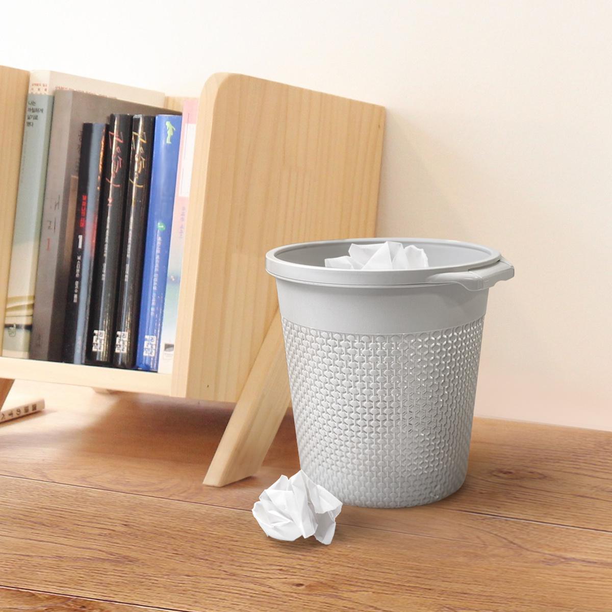 Корзина для мусора MVM BIN-09 9L GRAY без крышки 9л Серый (211384) - фото 4 Корзина для мусора MVM BIN-09 9L GRAY без крышки 9л Серый (211384) - фото 4