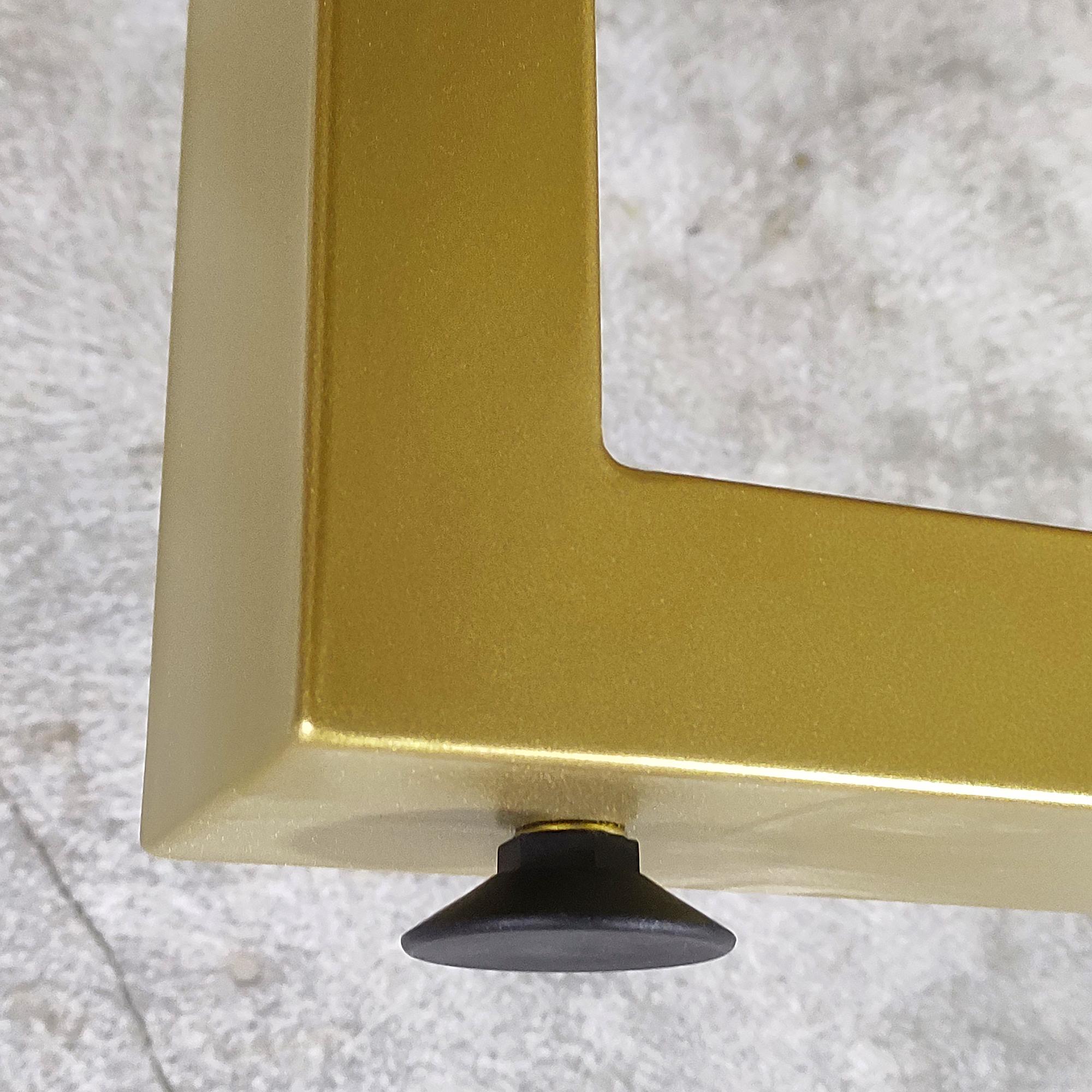 Комплект опор регульованих для столу з металу 600х100 мм H 730 мм 2 шт. Золотий (1029) - фото 6 Комплект опор регульованих для столу з металу 600х100 мм H 730 мм 2 шт. Золотий (1029) - фото 6