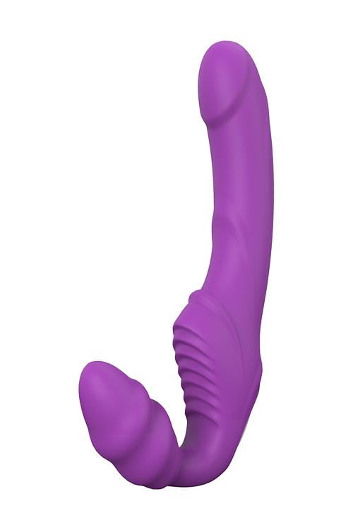 Страпон безремневий Vibes Of Love Double Dipper Purple (DT21505)