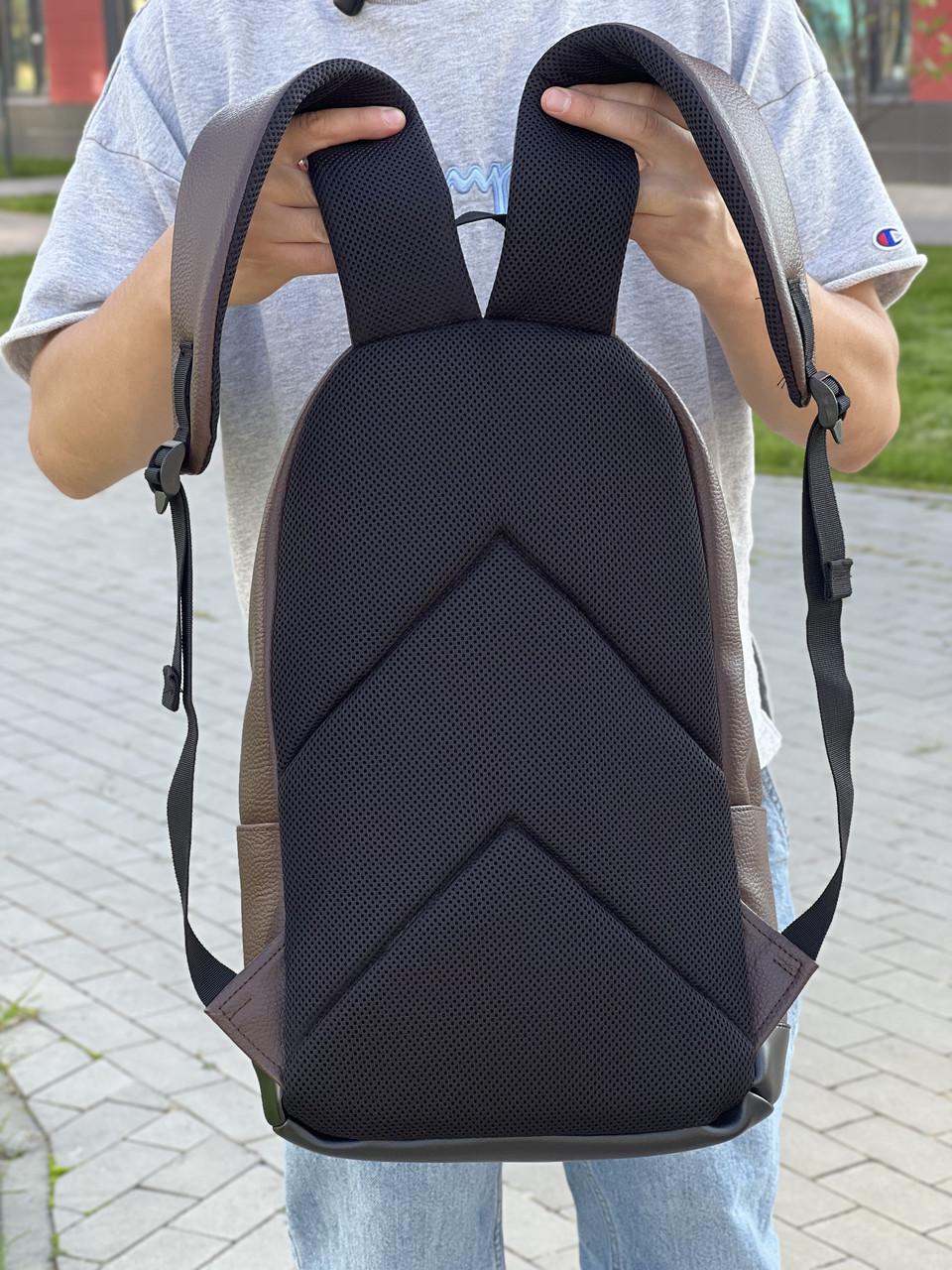 Городской рюкзак классический Tobeyou City из фактурной экокожи Коричневый (398470935) - фото 3 Городской рюкзак классический Tobeyou City из фактурной экокожи Коричневый (398470935) - фото 3