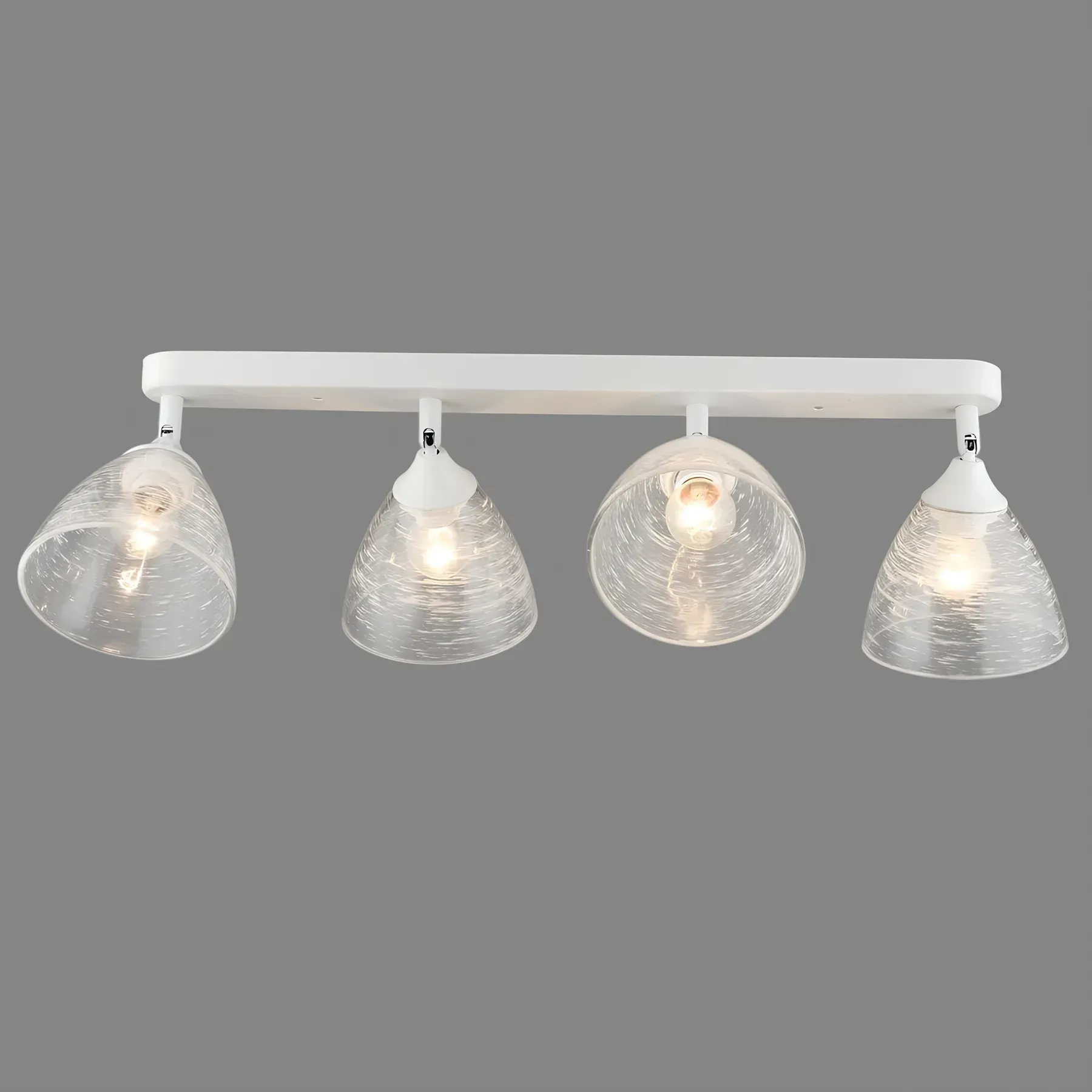 Світильник-спот стельовий Valeso на чотири скляні плафони Е27 IP20 Білий (B K2289/4 WT 60W)