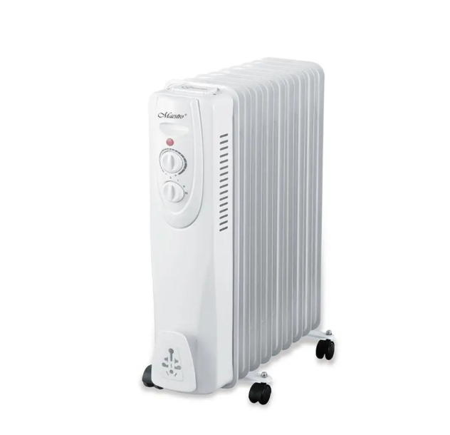Масляный обогреватель Maestro MR-950-9 9 секций 2000 Вт Белый (29415882)