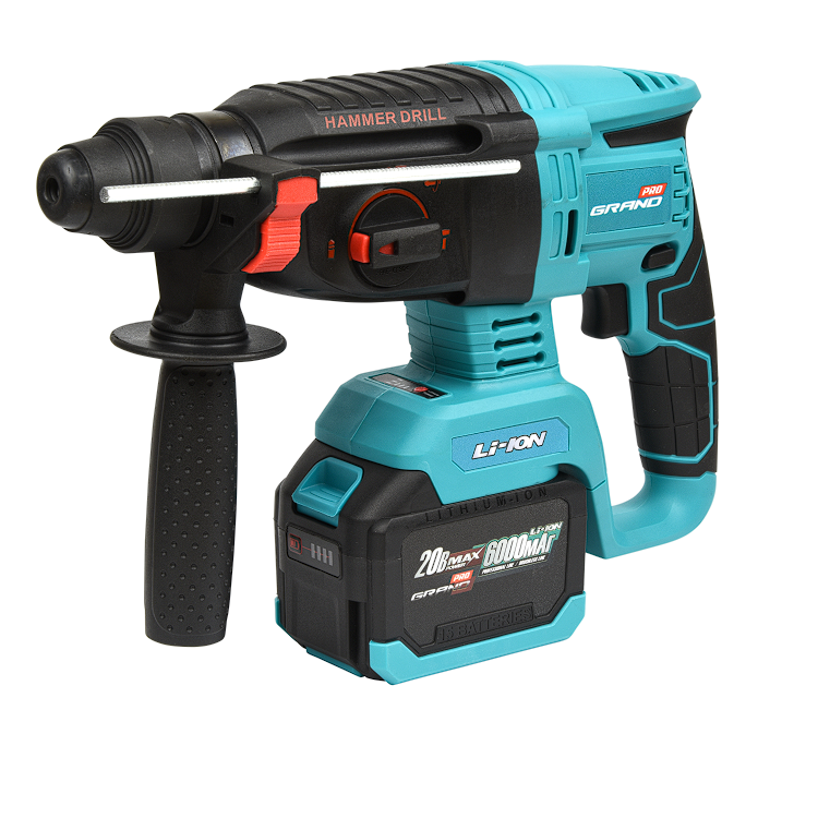 Перфоратор аккумуляторный Grand ПА-20/26-1 BL аккумулятор/зарядное/кейс Перфоратор аккумуляторный Grand ПА-20/26-1 BL аккумулятор/зарядное/кейс