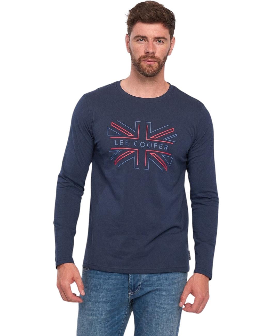 Футболка с длинным рукавом Lee Cooper 10196492.976 XXL Темно-синий (5942723050373) Футболка с длинным рукавом Lee Cooper 10196492.976 XXL Темно-синий (5942723050373)