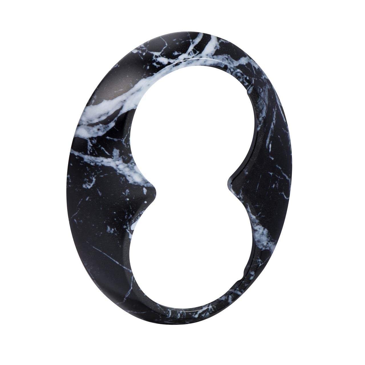 Рамка для подвійної розетки Schneider Electric Renova PC/ABS 105x83x14 мм Чорний мармур (WDE011467)