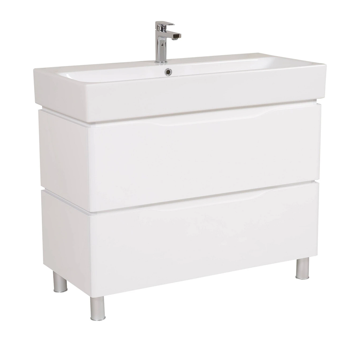 Тумба у ванну Aqua Rodos Венеція 100x47 підлогова з умивальником CeraStyle Пінто Білий (АР000040220)