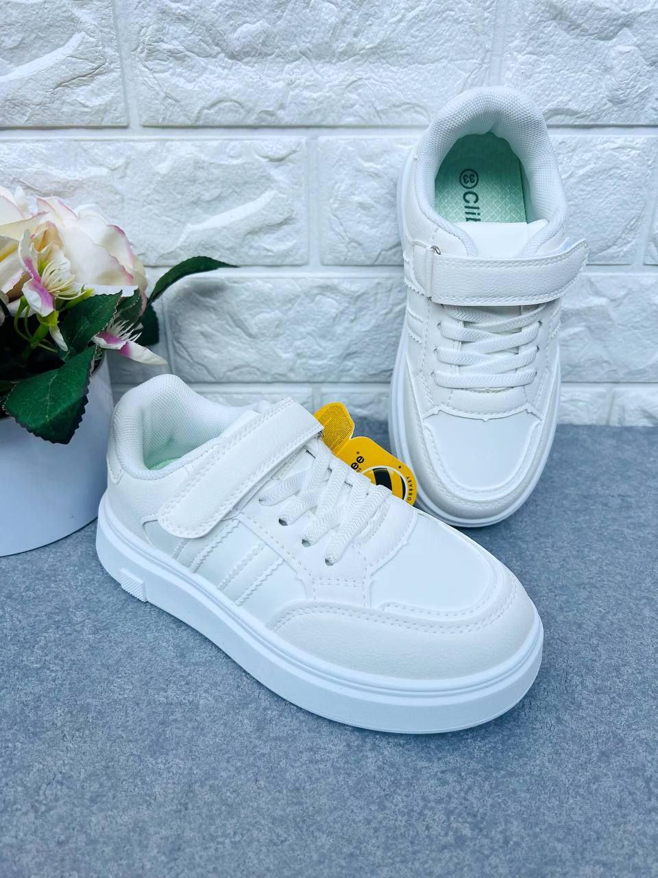 Кроссовки унисекс Clibee 2034 р. 33 19,8 см Белый (2034-1)