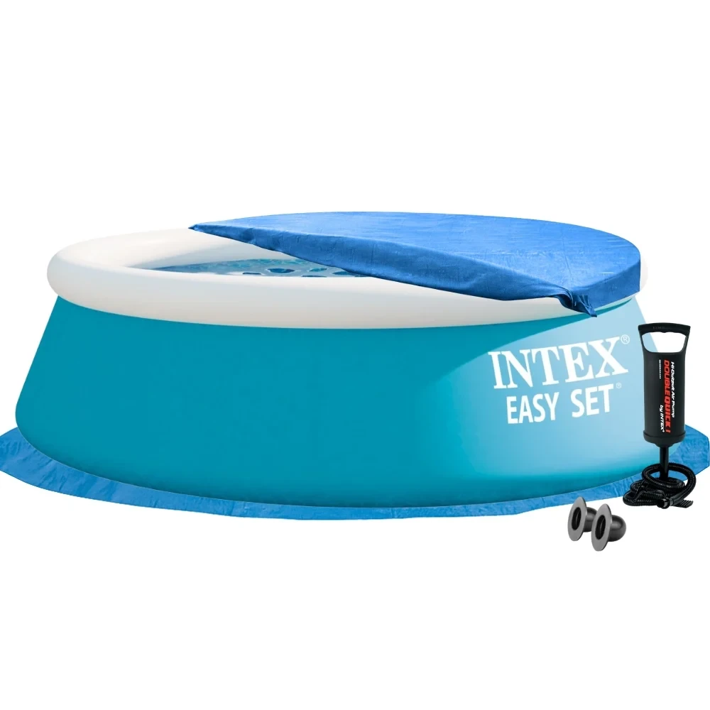 Бассейн надувной круглый Intex 28101-2 183х51 см с тентом/насосом Синий (147-9-28101-2) Бассейн надувной круглый Intex 28101-2 183х51 см с тентом/насосом Синий (147-9-28101-2)
