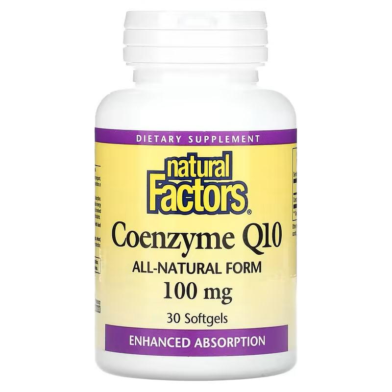 Коензим Natural Factors Coenzyme Q10 100 mg 30 порцій