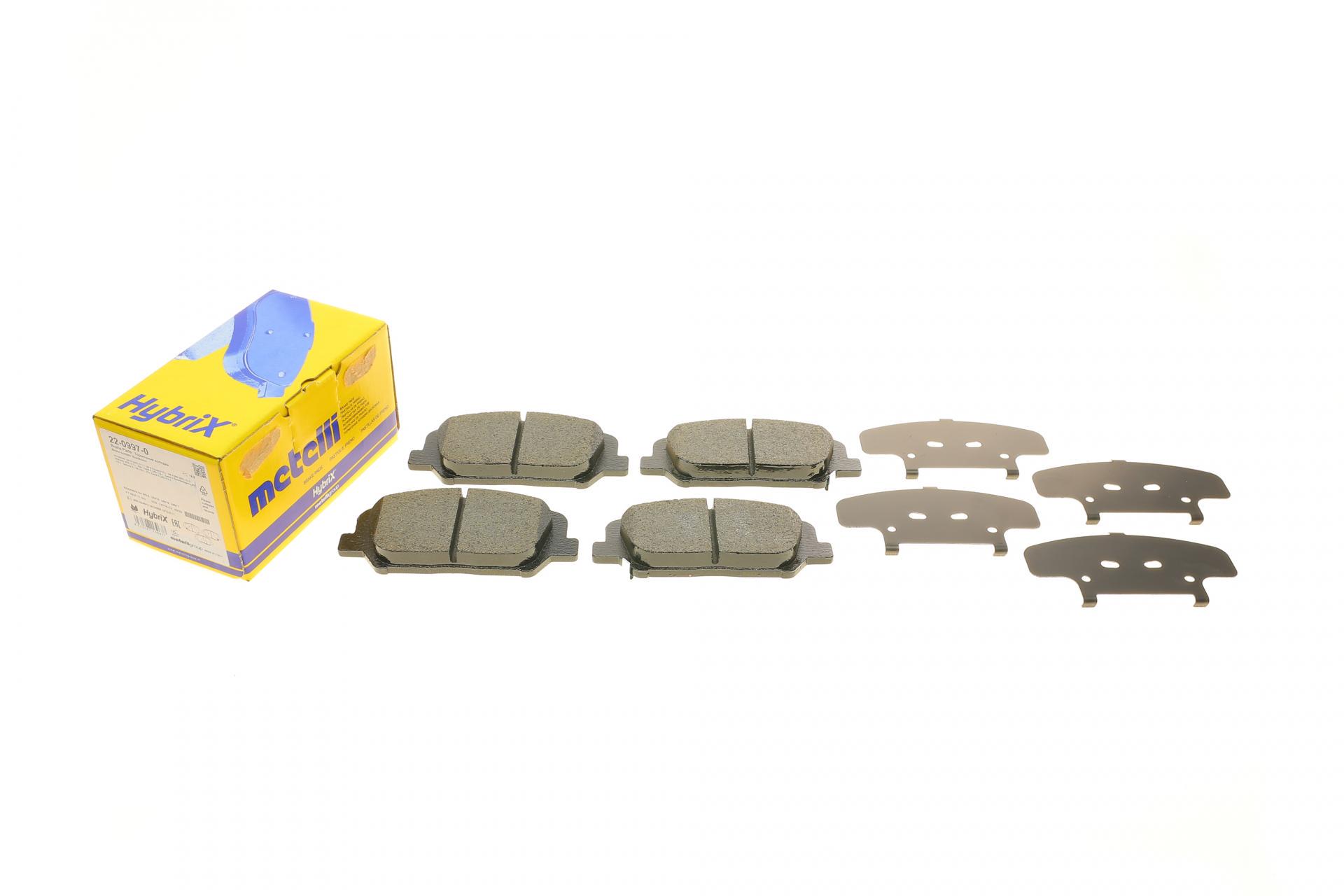 Колодки тормозные передние METELLI Hyundai i30 11-/Veloster 12-17/Kia Cee'd/Pro Cee'd 12-/Cerato 13- (22-0997-0 METELLI) Колодки тормозные передние METELLI Hyundai i30 11-/Veloster 12-17/Kia Cee'd/Pro Cee'd 12-/Cerato 13- (22-0997-0 METELLI)