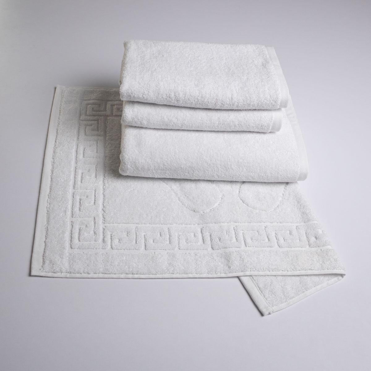 Набор гостиничных махровых полотенец GM Textile 50х70/50х90/50х90/70х140 см 4 шт. Белый (nm500n-k4-2-white)