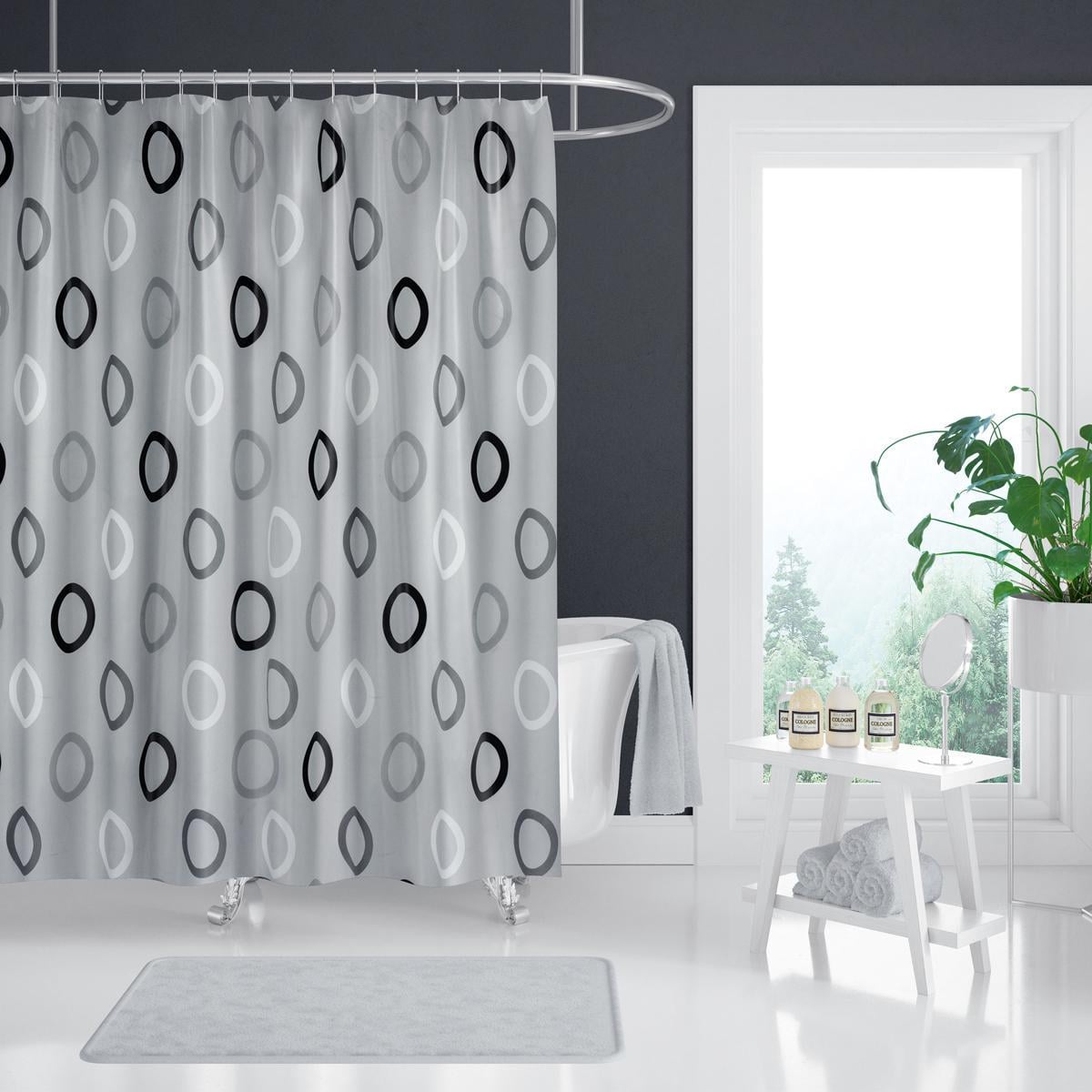Штора для ванной Tropik Rings 180x200 см Grey (25134103)