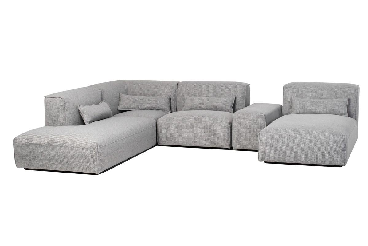 Модульная софа Vetro Mebel Рим Серебристый/Серый (sofa-modulna-rim) - фото 2