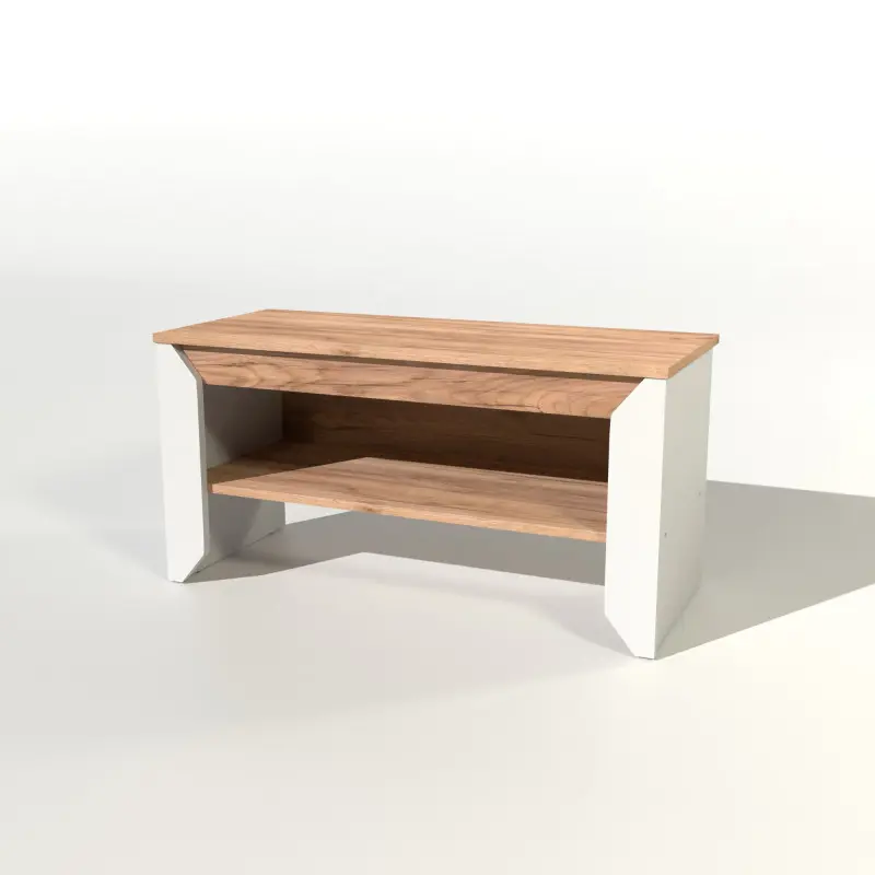 Тумба для обуви Эверест Нордик 900 Белый/Дуб крафт золотой (26843982) - фото 1 Тумба для обуви Эверест Нордик 900 Белый/Дуб крафт золотой (26843982) - фото 1