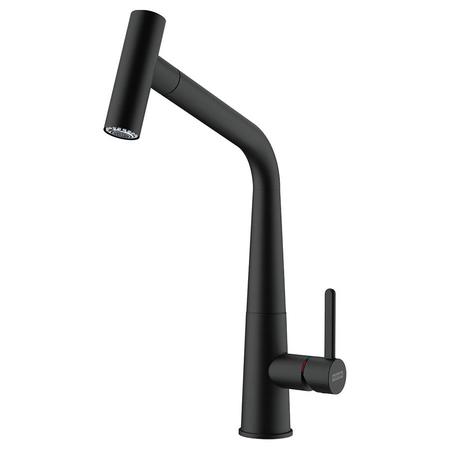 Смеситель кухонный Franke Icon с выдвижным шлангом Черный матовый (115.0625.190)